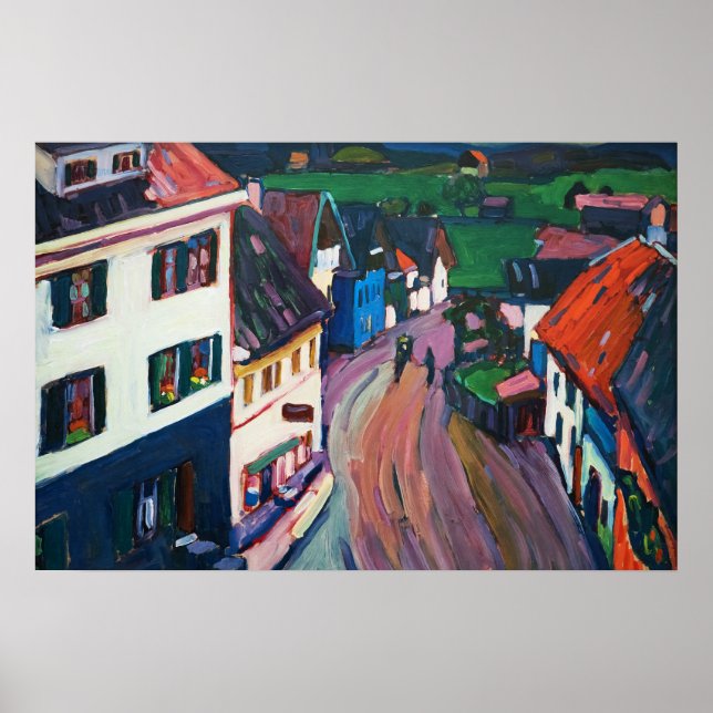 Wassily Kandinsky, Vibrant Cityscape Classic Poster (Framsidan)