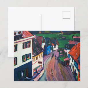 Wassily Kandinsky, Vibrant Cityscape Classic Vykort
