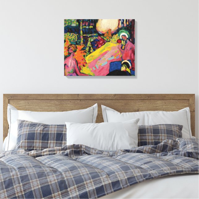 Wassily Kandinsky - Weisser Klang (Vit Ljud) Canvastryck (Insitu (sovrum))