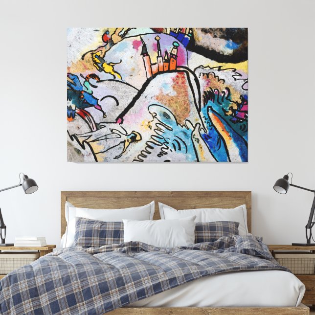 Wassily Kandinsky - With Sun (1911) Canvastryck (Insitu (sovrum))