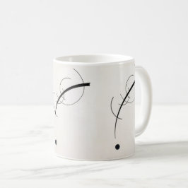 Wassily Kandinsky's 'Free Curve to the Point' Kaffemugg