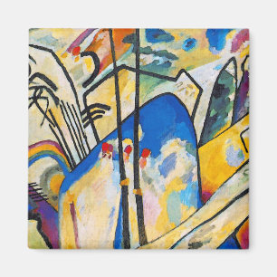 Wassiv Kandinsky-sammansättning fyra - Abstrakt Ar Magnet