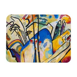 Wassiv Kandinsky-sammansättning fyra - Abstrakt Ar Magnet