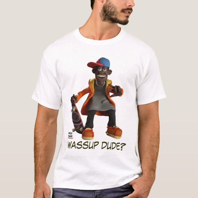 WASSUP-DUDE? T-SHIRT (Framsida)