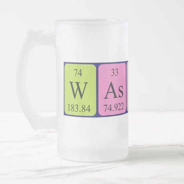 Wassup Perip bord ord frosty mugg (Vänster)