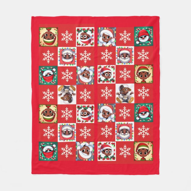 Wassup Saint Nick, är du? Fleecefilt (Framsidan)