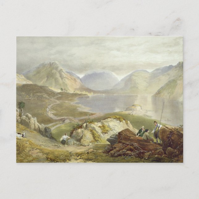 Wast Vatten, från The English Sjö District, 1853 Vykort (Framsida)
