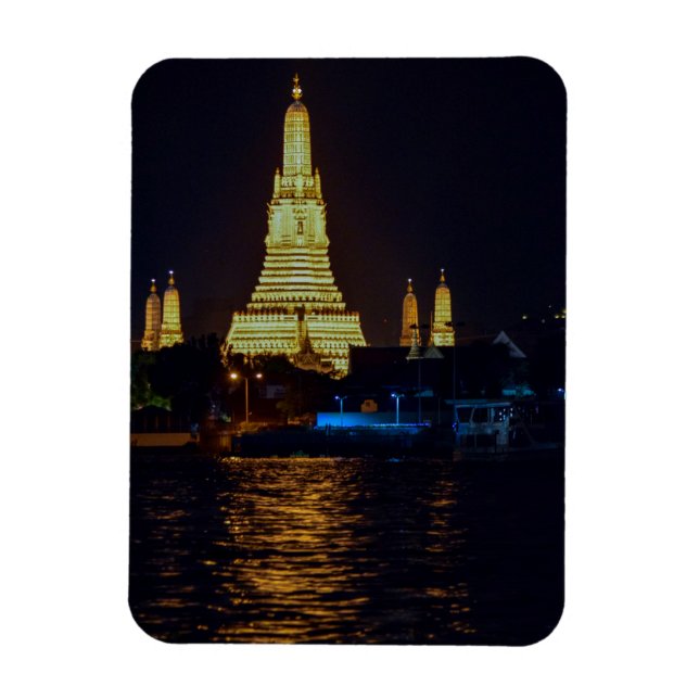 Wat Arun i Bangkok Thailand Magnet (Vertikal)