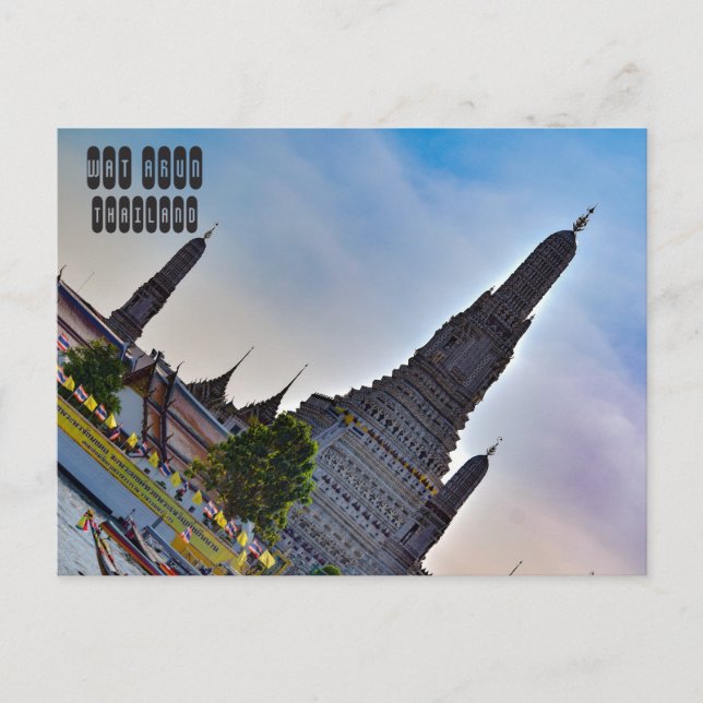 Wat Arun i Bangkok Vykort (Framsida)