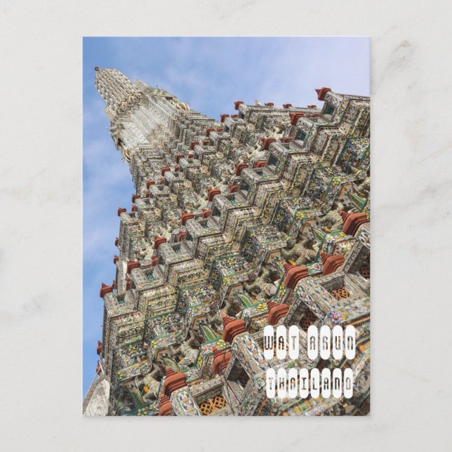 Wat Arun i Thailand Helg Vykort (Framsida)