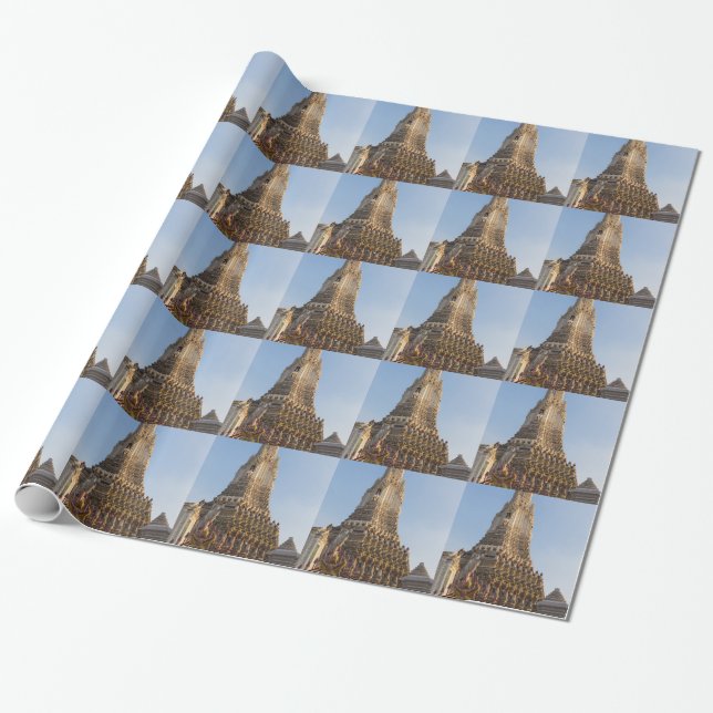 Wat Arun-tempel i Bangkok Thailand Presentpapper (Utrullad)
