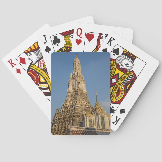 Wat Arun-tempel i Bangkok Thailand Spel Kort (Baksidan)