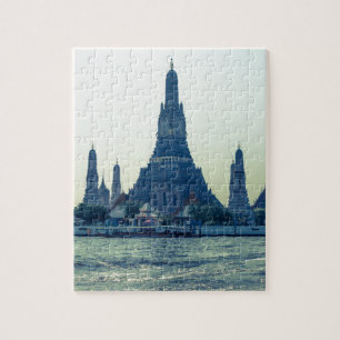 Wat Arun-tempel med River Thailand Bangkok Pussel