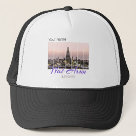 Wat Arun Temple Bangkok Thailand Sunset Souvenir Keps