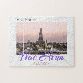 Wat Arun Temple Bangkok Thailand Sunset Souvenir Pussel