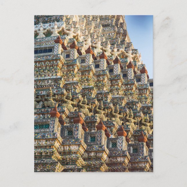 Wat Arun-templet i Bangkok Thailand Vykort (Framsida)