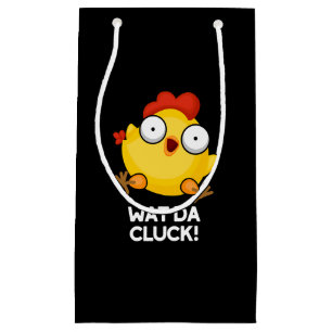 Wat Da Cluck Funny Chicken Pun Mörk BG