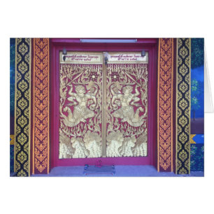 Wat hänrycker i Chiang Mai, Thailand Hälsningskort