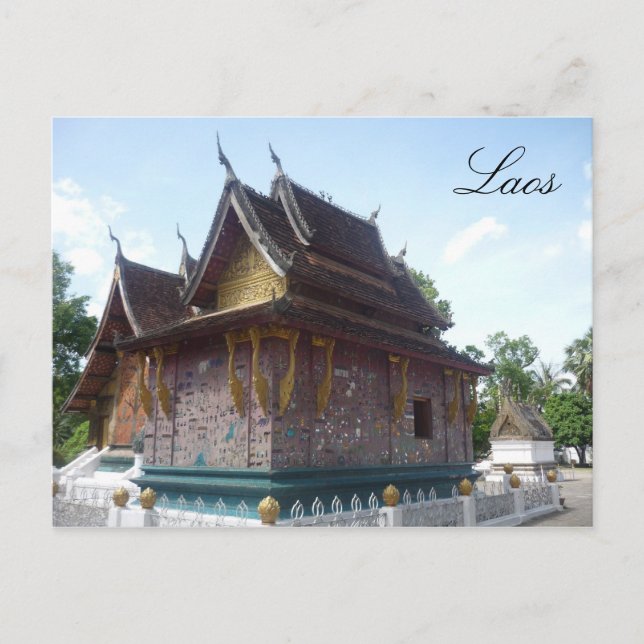 wat laos vykort (Framsida)