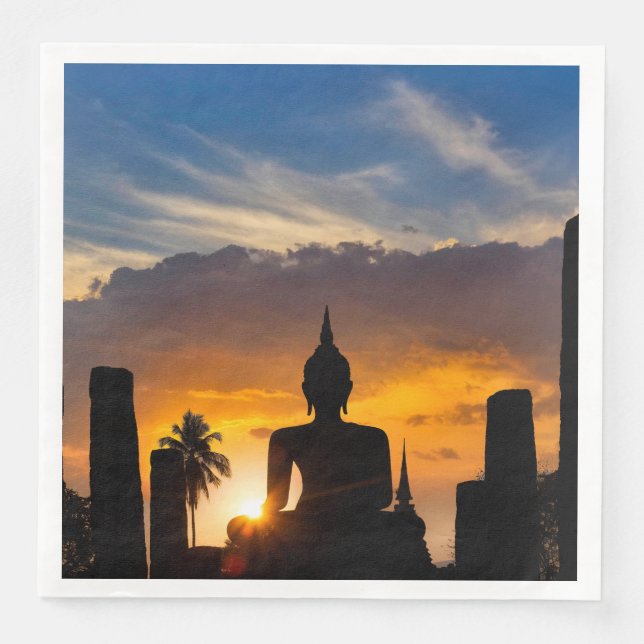 Wat Mahathat Pappersservett (Framsida)