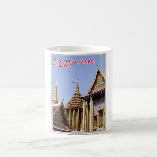 Wat Phra Kaew - Helig Buddhist Temple - Thailand Kaffemugg (Center)