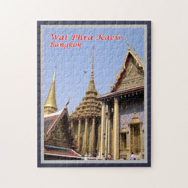 Wat Phra Kaew - Helig Buddhist Temple - Thailand Pussel (Vertikal)