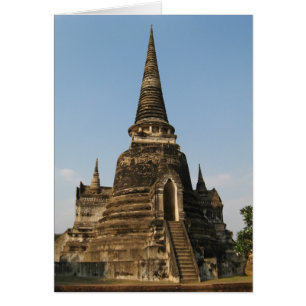 Wat Phra Si Sanphet ... Ayutthaya, Thailand-kort Hälsningskort