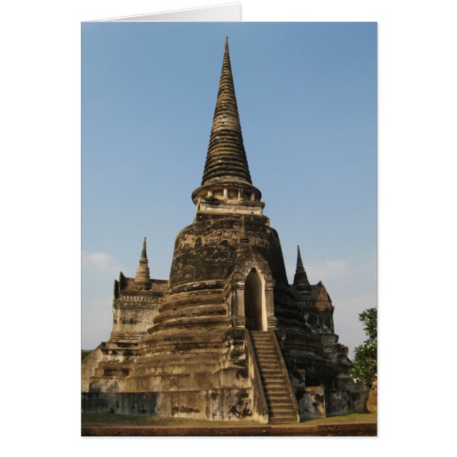 Wat Phra Si Sanphet ... Ayutthaya, Thailand-kort Hälsningskort (Framsidan)