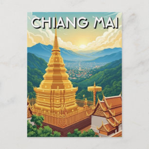Wat Phrathat Doi Suthep Chiang Mai Thailand Vykort