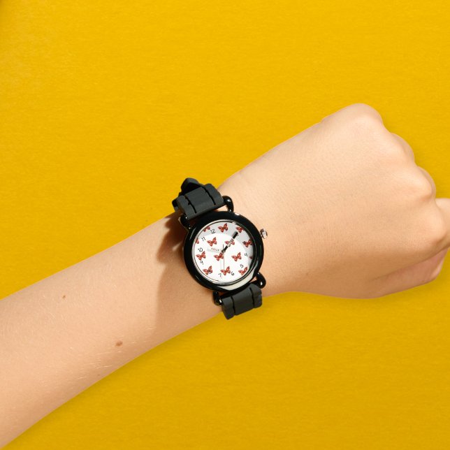 watch butterflys kids purple armbandsur (Skapare uppladdad)
