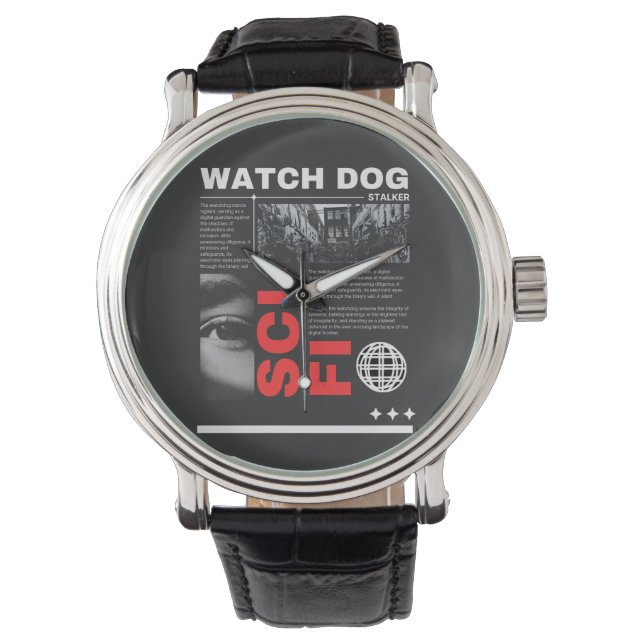 Watch Dogs Throw Pillow  Armbandsur (Framsida)