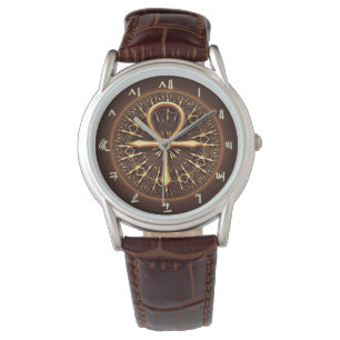 WATCH - EGYPTIAN ANKH GOLDEN ORNATION ARMBANDSUR