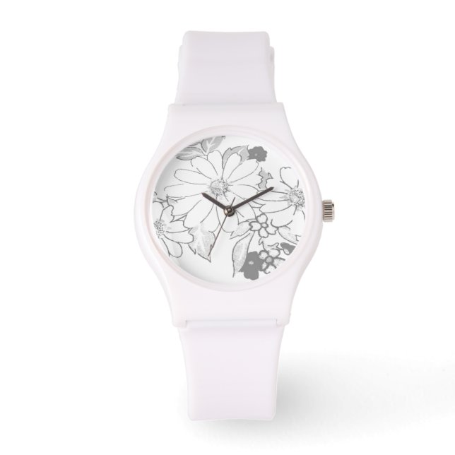 WATCH FLOWER DESIGN för kvinnor Armbandsur (Framsida)
