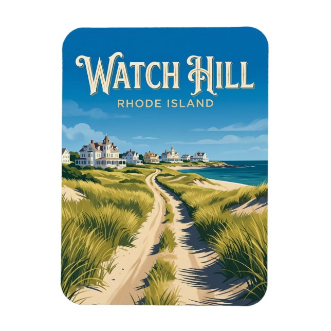 Watch Hill, Rhode Island Magnet (Vertikal)