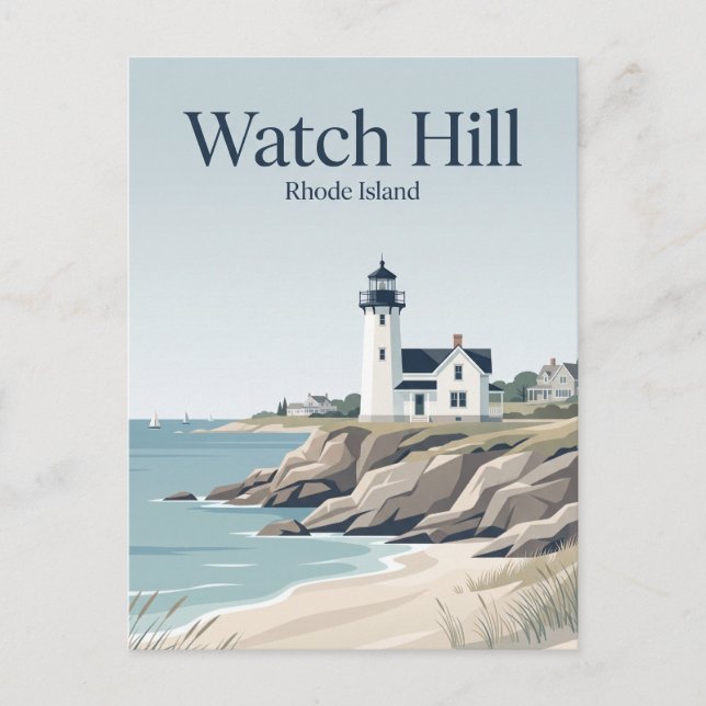 Watch Hill Rhode Island Vykort (Framsida)