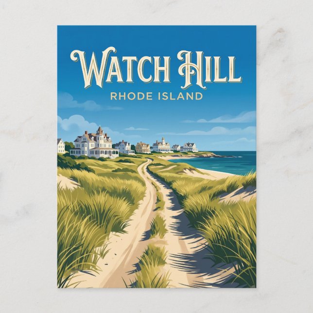 Watch Hill, Rhode Island Vykort (Framsida)