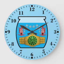 Watch in fish bowl stor klocka