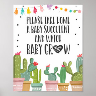Watch Me Grow Kactus Fiesta Barnrums Skylt