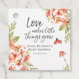 Watch Me Grow | Nyckelpiga Baby Shower Favor Märke Gåvor Etiketter