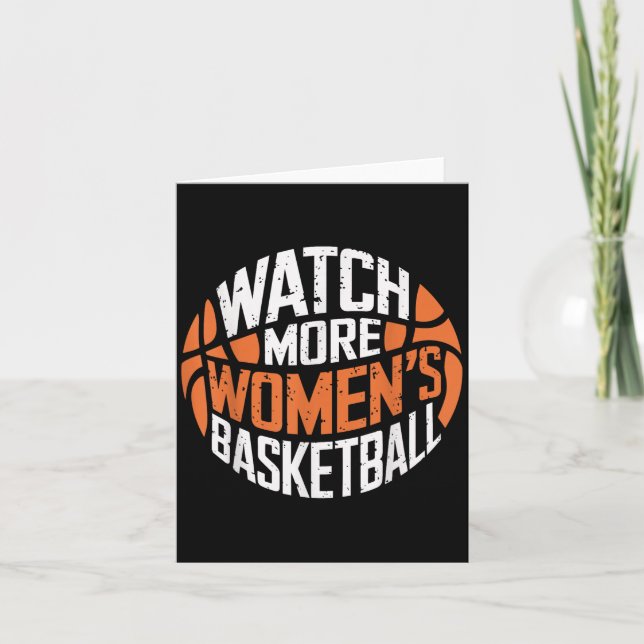 Watch More Women’s Basketball Bold Motivational  Kort (Framsida)
