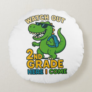 Watch Out 2nd Grade Here I Come T-Shirt Rund Kudde
