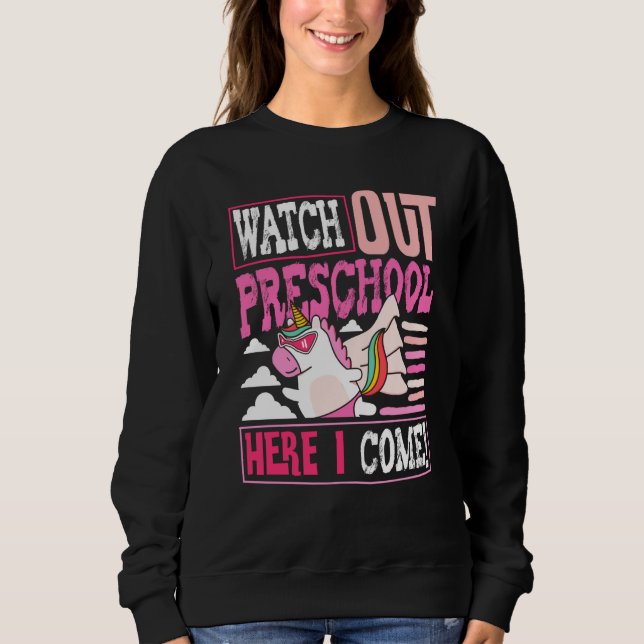 Watch Out Preschool Back To School First Day Teach T Shirt (Framsida)