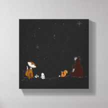 Watch the Stars Stretched Canvas Print