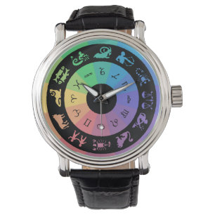 WATCH WATCH WATCH FÖR MULTIFLORED ZODIAC-SIGN ARMBANDSUR