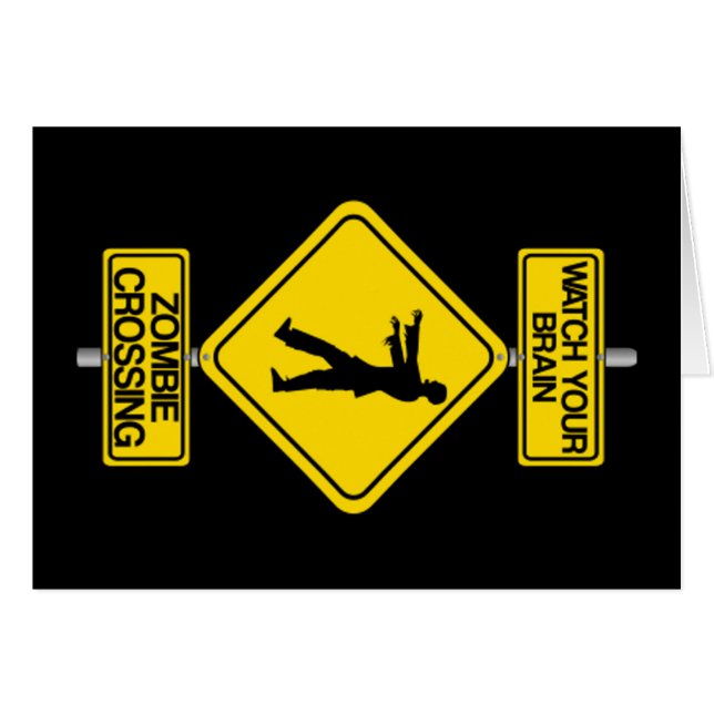 Watch your brain! hälsningskort (Framsidan Horizontal)