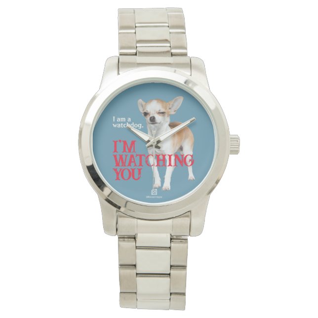 Watchdog Chihuahua - Anpassade Armbandsur (Framsida)