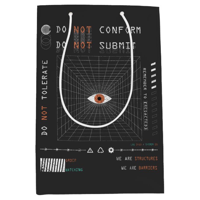 Watchern - Teknobrutalistisk Streetwear design (Framsidan)