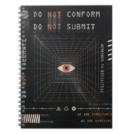 Watchern - Teknobrutalistisk Streetwear design Anteckningsbok