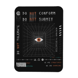 Watchern - Teknobrutalistisk Streetwear design Magnet