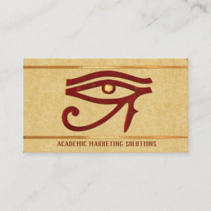Watchers Egyptian 3D Optical ADVERTISE MARKET Visitkort